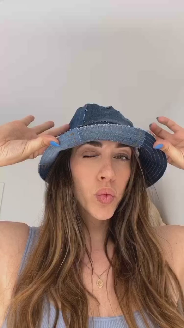 Video Tape Denim Bucket Hat