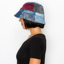 Load image into Gallery viewer, One of a Kind, Recycled Denim Bucket Hat
